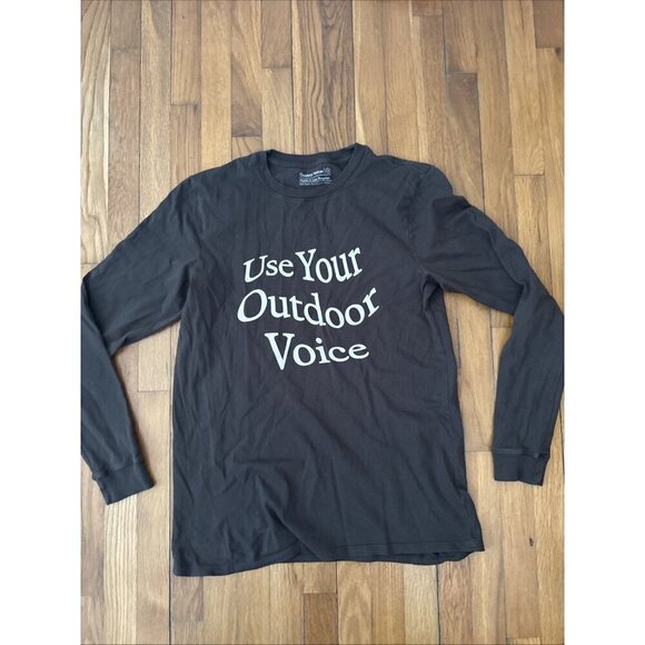 Outdoor Voices ACLU Fall 2019 LS Men's Shirt Crewneck Size M - Picture 2 of 5